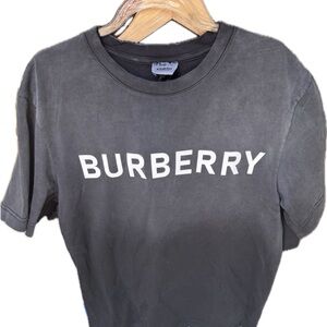 Burberry Charcoal Tee with Logo